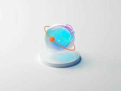 Cosant - 3D Vibrant Glass Orb 3d 3d visual ai art blender cinema4d colorful design digital glssy icon illustration iridiscent orb render sphere ui vibrant vivdmotion web3