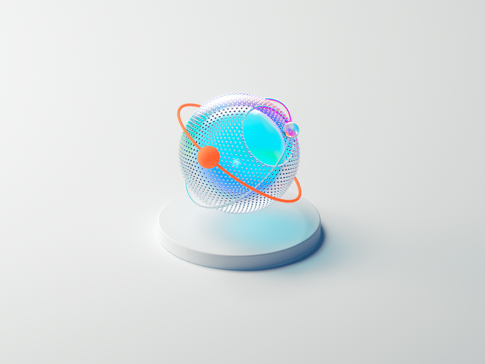 Example of Cosant - 3D Vibrant Glass Orb