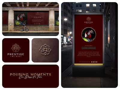 PRESTIGE WINE | Logo Design 3d animation branding graphic design logo motion graphics ui