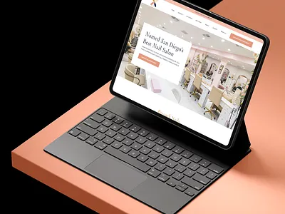 Peacock Nail — Landing Page for Nail Care Services beauty salon branding clean company cosmetics customnailart design fashion landing page logo manicure minimal design modern nail art nail care nail care services peacock nail service uiux webflow