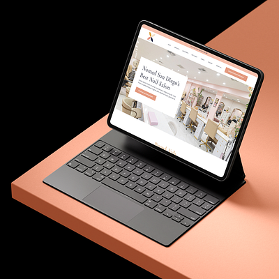 Peacock Nail — Landing Page for Nail Care Services beauty salon branding clean company cosmetics customnailart design fashion landing page logo manicure minimal design modern nail art nail care nail care services peacock nail service uiux webflow