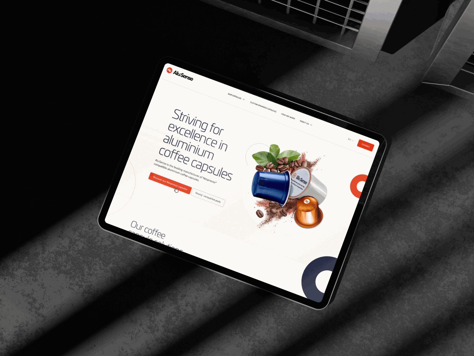 Coffe capsules website belgium branding brussels capsules coffee design graphic design ui webdesign