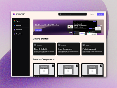 Webflow Components Dashboard behance creativedesign dashboarddesign designerlife designinspiration designportfolio designsystem dribbble interfacedesign minimaldesign modernui productdesign ui uidesign uxdesign webappdesign webdesign webflow