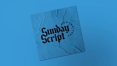 Sunday Script Copywriters bold design branding business cards copywriters graphic design logo
