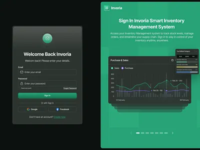 INVORIA - Inventory Management dashboard(CONCEPT) adminpanel concept darkmode inventory lightmode management uxui