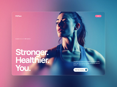 FitFlow — Personalized Online Coaching animation branding design framer graphic design illustration logo minimal modern ui webdesign webflow website