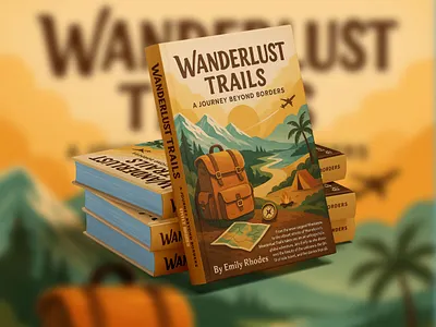 Modern Travel Book Cover Design advertising book bookcover bookcoverdesign cover design graphic design illustration productdesign vector