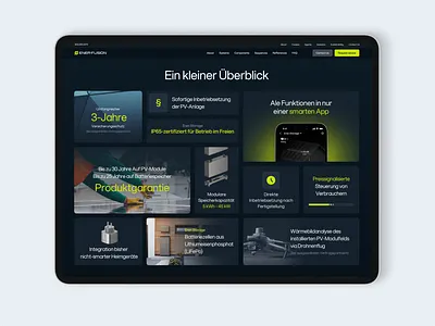 Solar Energy Company Website Bento Section apple bento energy graphic design minimal section solar ui website