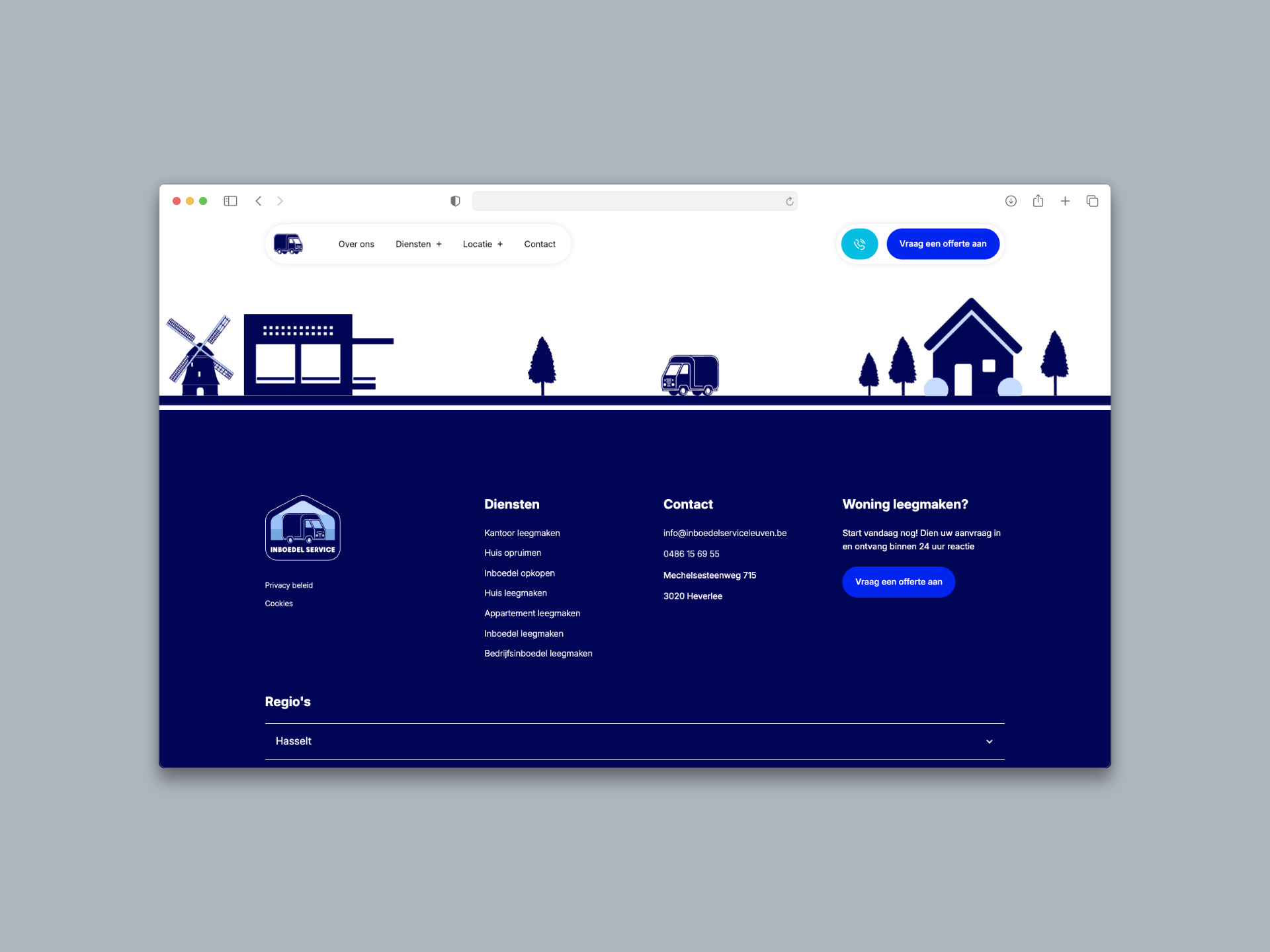 Animated Footer Design with Custom Lottie Animation