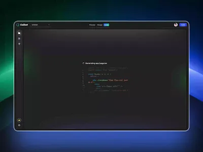 Codient | AI Code Editor web app Animation 3d ai animation artificial intelligent bento layout chat ai clean code code editor code editor web app dark mode development features features section landing page saas ui design web app web design website design