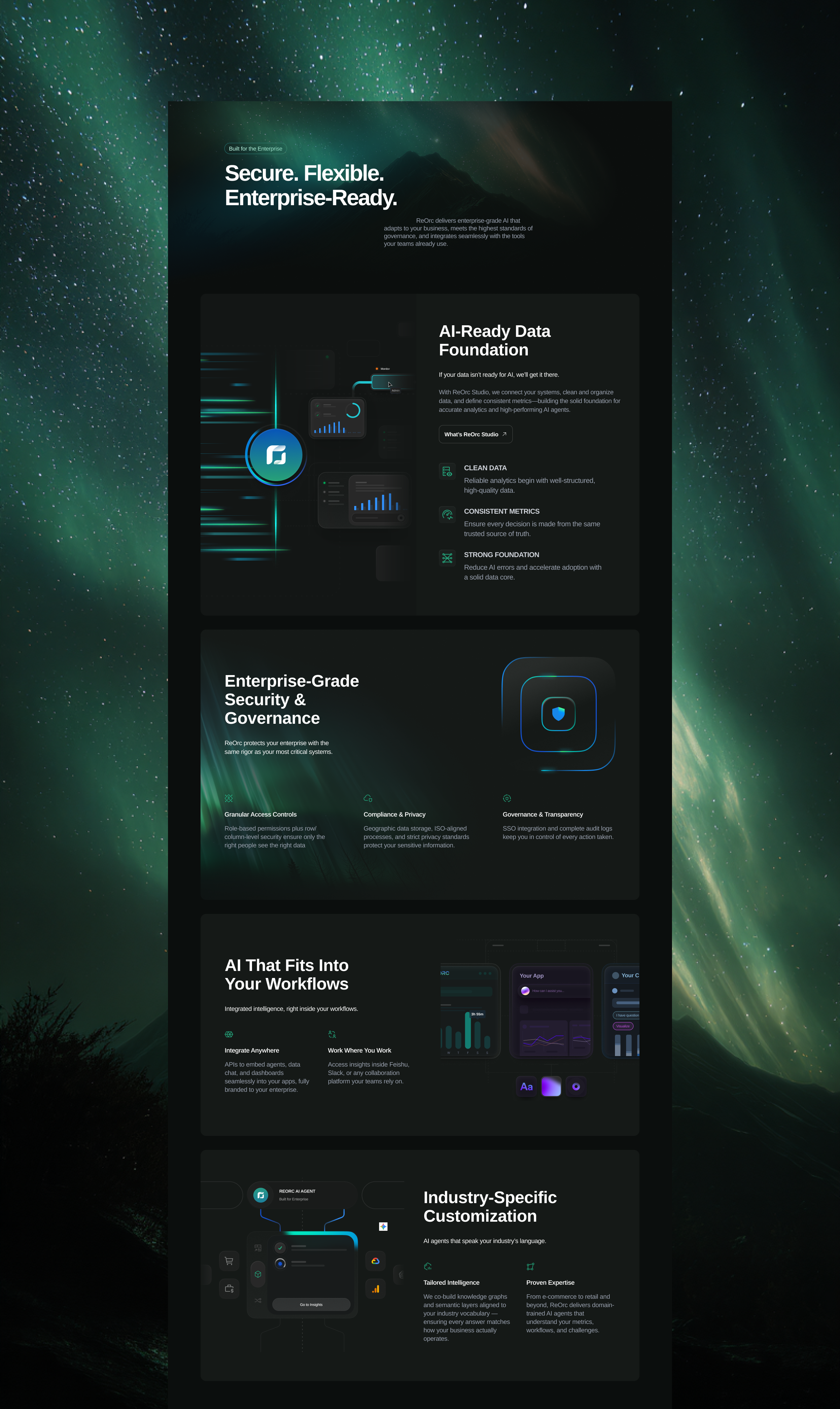 ReOrc | AI Agents Web Design branding design illustration landing page midjourney ui web design