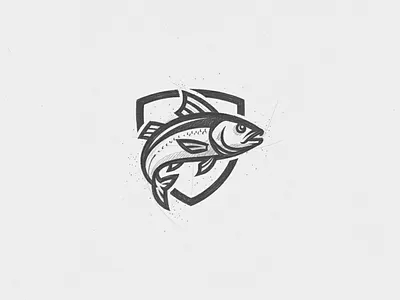 Fish protection logo icon branding brandlogo brandlogodesign fish fishprotection graphic design logo logodesign logoicon protection securityfish