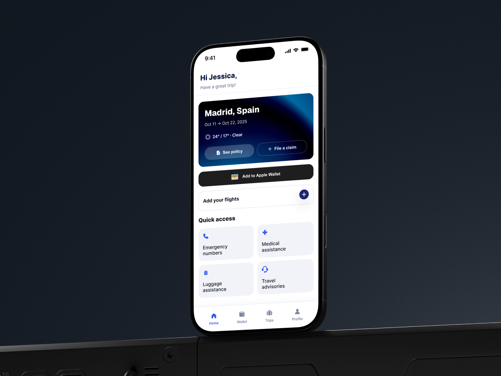 Travel Insurance App Design animation app apple bank blue design figma finance fintech health insurance ios light mockups nitenite travel ui ux