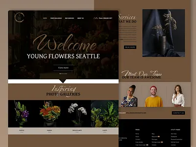 Minimal Florist Landing page Design aestheticwebdesign behancedesign cleaninterface creativeagency digitalaesthetics dribbledesign floralbrand floristwebsite landingpagedesign minimaldesign modernwebdesign natureinspired uiux uxuidesign webdesigner webflowdesign websiteconcept whitespace
