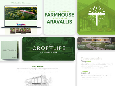 Croftlife: Brand Identity branding design graphic design logo ui