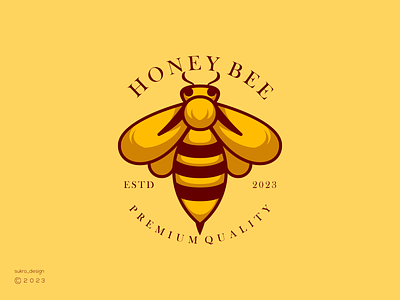 Honey bee Logo Design branding design graphic design icon logo minimal vector