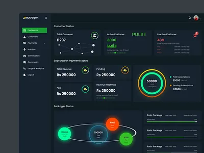 Conceptual Diet Plan Dashboard design of nutrogen dashboard dashboarddesign diet dietplan nutrition nutrogen payment paymenttrack ui uidesign ux uxdesign web webapp webapplication