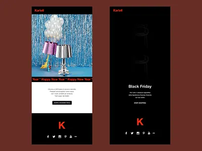 Kartell Newsletter Creativity 2018 branding design digital ecommerce newsletter ui webdesign