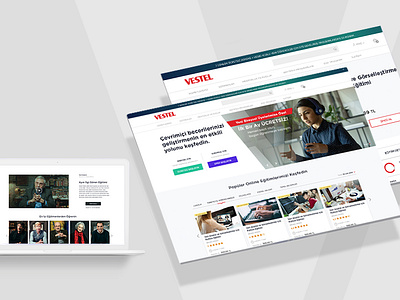 Vestel Academy UI / UX Design academy design e commerce ui website