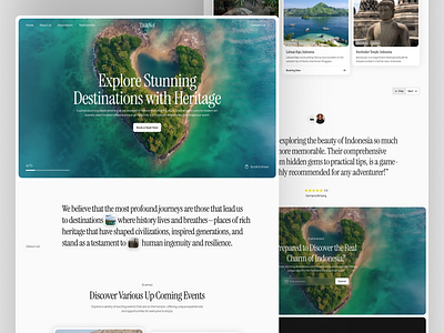 TitikNol - Tourism Landing Page agency booking website branding clean design design destination page explore heritage indonesia travel island landing page minimalist design tourism website travel travel agency ui ui design ux design web inspiration web layout website design