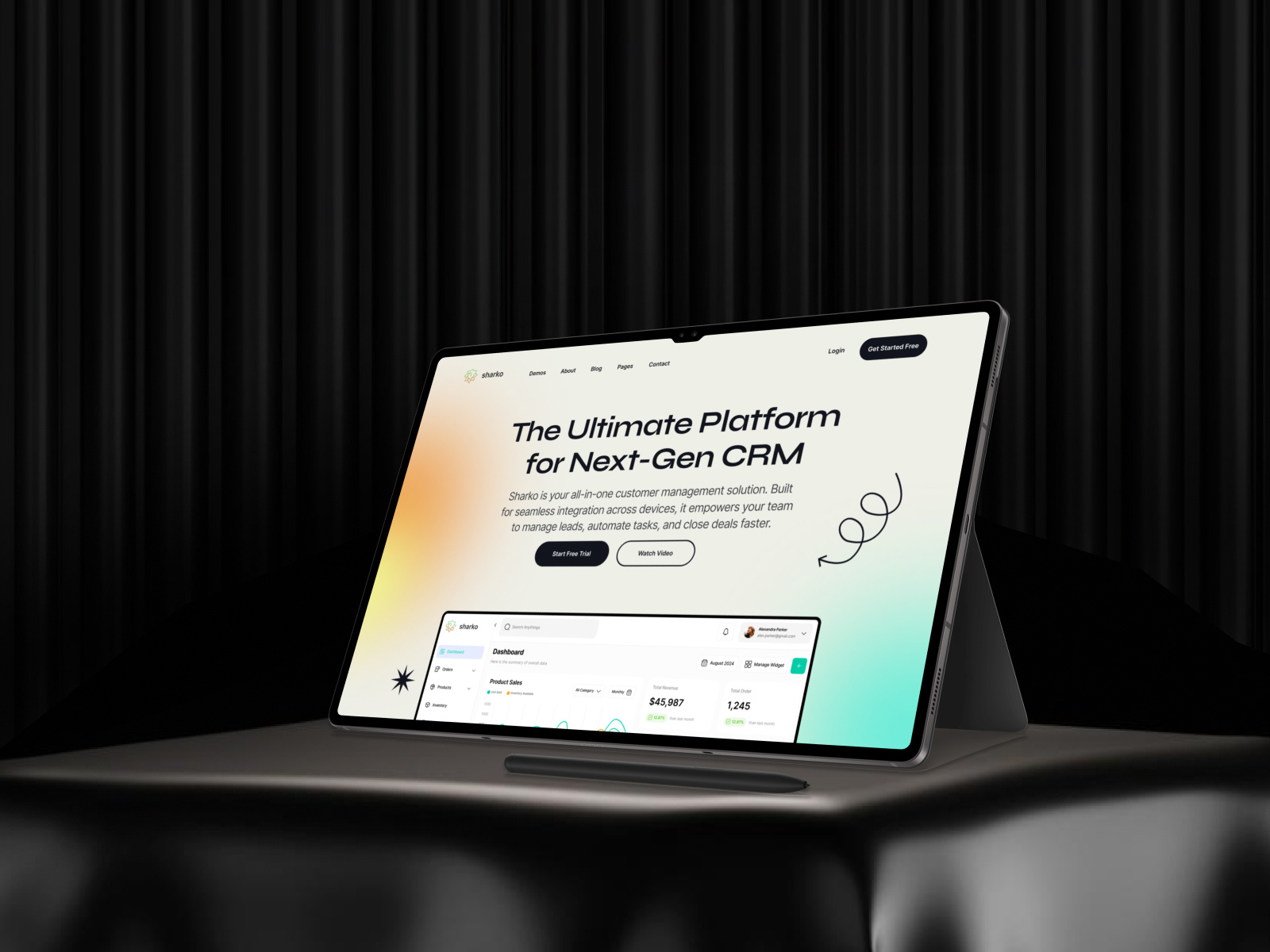CRM Platform Modern UI Design analytics business solution crm dashboard lead management modern design product design project management responsive saas sales automation seamless tech design ui design user interface web design