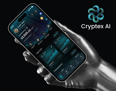 Crypto Trading App Design ai trading app interface buildsign crypto app crypto dashboard crypto wallet dark ui dashboard design data visualization figma design finance app fintech design investment app mobile app modern app neon design portfolio tracker product design ui design ux design