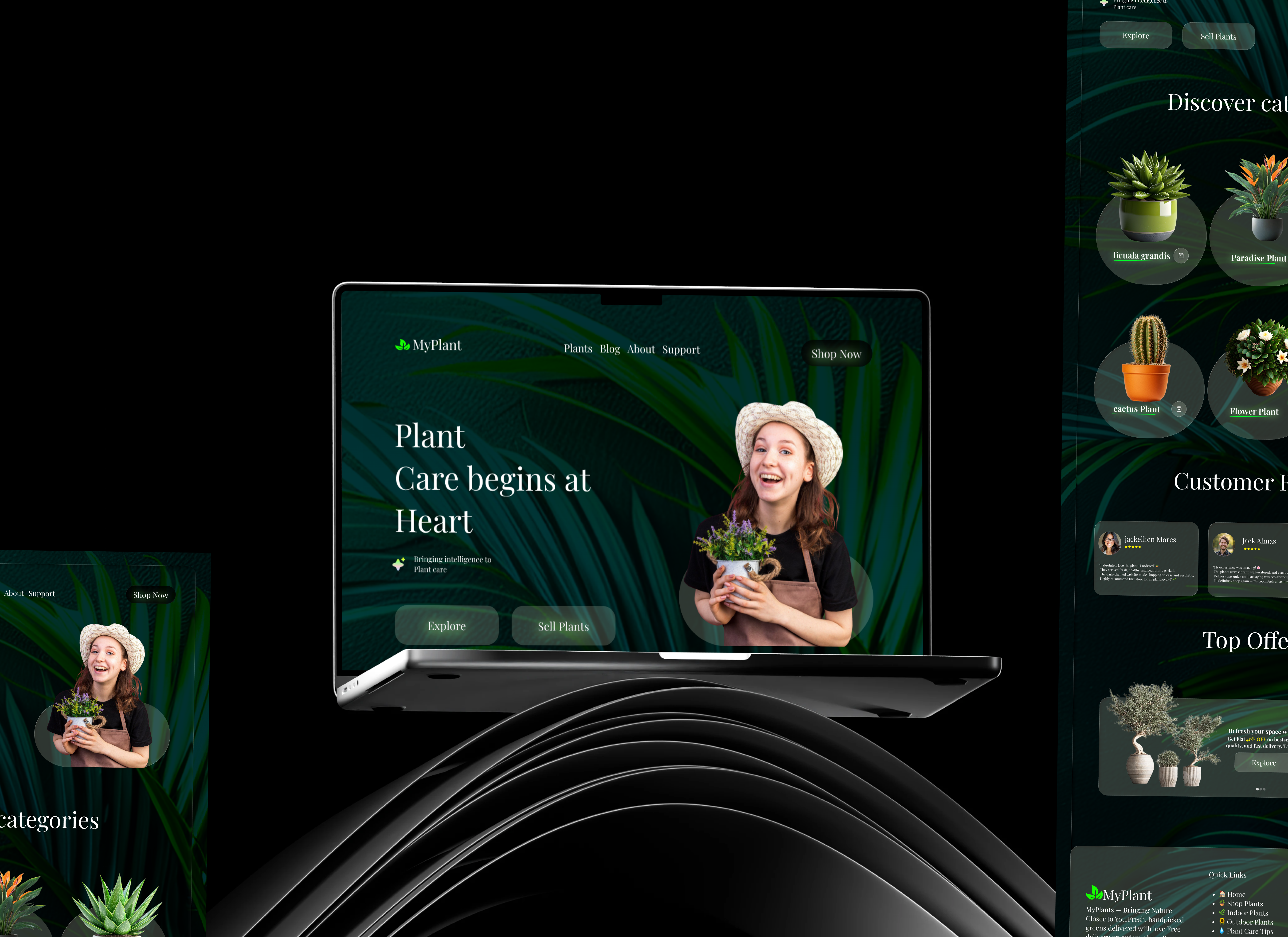 Example of Full Website (Concepts + 6 Subpages)