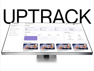 Uptrack— Smart AI Business Dashboard for Accounting & Management accounting management ai app design bookeeping branding business management crm dashboard information architecture logo research ui user flow ux website design wireframe