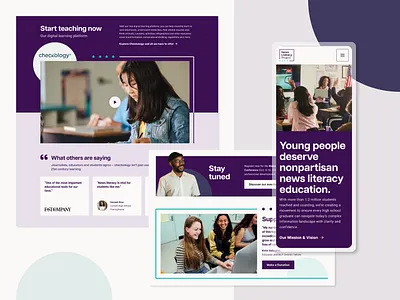 Nonprofit Website Design - News Literacy Project charity charity website design design donate education graphic design impact news non profit nonprofit nonprofit web design nonprofit website nonprofit website design support ui web design webdesign website design