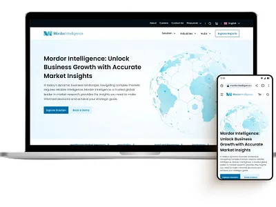 Mordor Intelligence Website Redesign — by Lollypop Design Studio b2b website design case study corporate website design creative agency data visualization digital transformation enterprise ux information architecture interaction design lollypop design studio market research platform product design responsive web design ui design ux design ux strategy web design website redesign