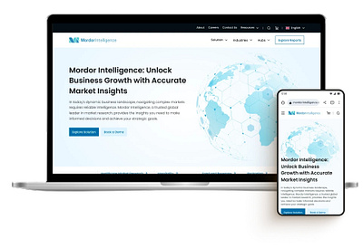 Mordor Intelligence Website Redesign — by Lollypop Design Studio b2b website design case study corporate website design creative agency data visualization digital transformation enterprise ux information architecture interaction design lollypop design studio market research platform product design responsive web design ui design ux design ux strategy web design website redesign