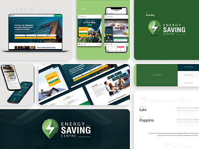 Energy Saving Centre: Brand Identity and Website UI branding design graphic design logo typography ui ux website