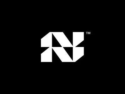 N Logo Symbol bold brand design brand identity brand system branding construction edgy future icon logo logo design logotype mark modern n precision symbol tech visual identity wordmark