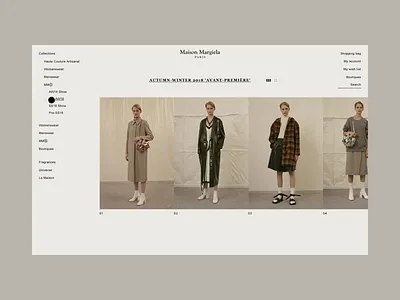 MM Collection Page Redesign 2019 design digital ecommerce fashion ui ux web webdesign