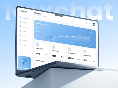 AI Customer Support Dashboard UI Design ai agents ai assistant ai customer support ai dashboard ai driven dashboard analytics automation chart clean component dashboard dashboard design dashboard ui data modern dashboard product saas support ui uiux design