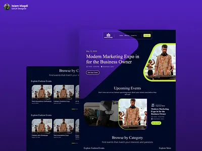 Event Landing Page event figma landing page ui uiux visual design web website