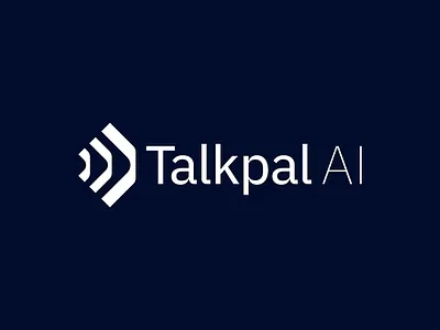 TalkPal Ai ai geometric logo logo design logotype sound wordmark