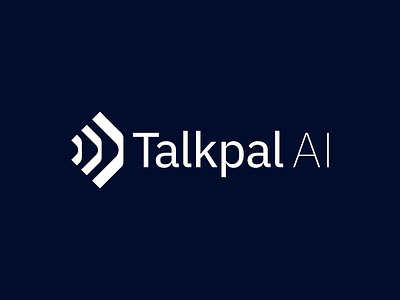 TalkPal Ai ai geometric logo logo design logotype sound wordmark