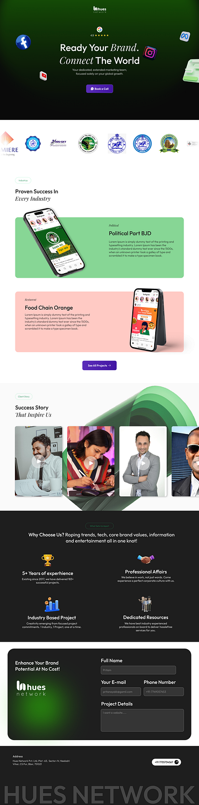 Website Redesign | Digital Marketing Agency landing page design ui designer uiux ux designer web design website redesign