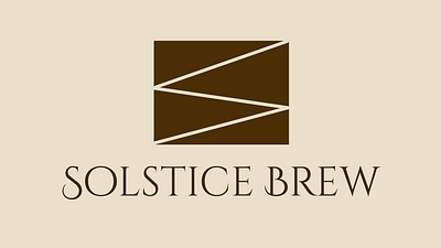 Solstice Brew Coffee and Space branding graphic design logo