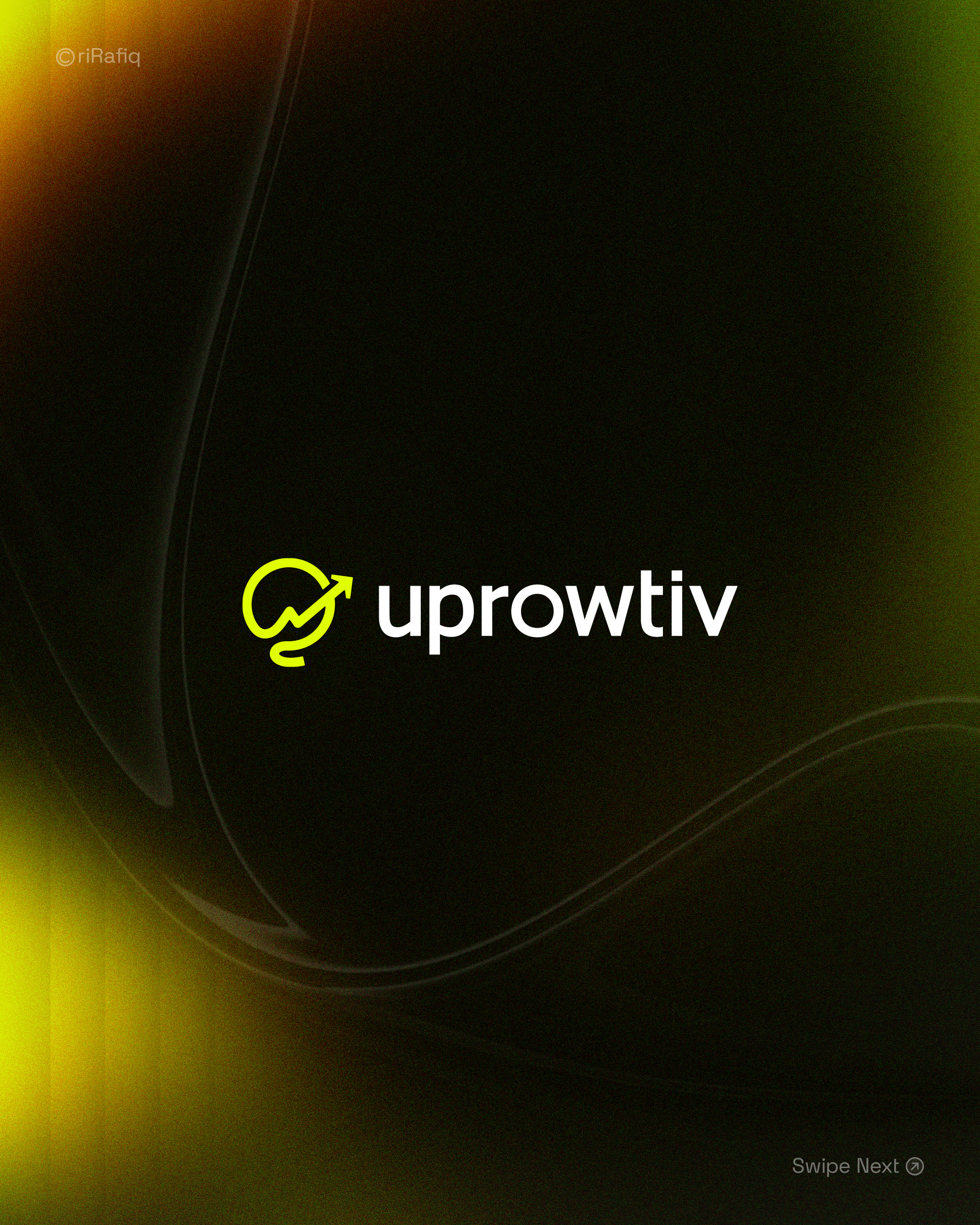 Uprow­tiv - Logo Design Branding📊 agency brand identity branding bulb logo creative design gradient logo growth innovation logo logo design logo icon logo presentation mark logomark brandmark marketing marketing agency minimal modern rirafiq up