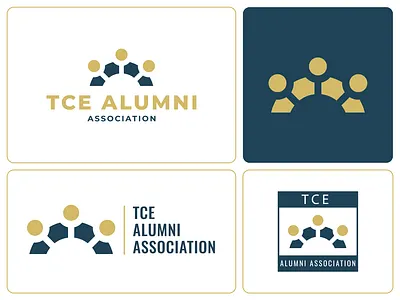 TCE - Alumni Association Logo 3d abstract alumni assoaciation logo alumni group logo alumni logo association logo branding community logo company logo education logo graphic design logo logo lockup variation minimal tce alumni association