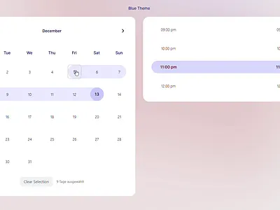 Calendar & Time Picker UI calender figma calender ui calender ui desigm clean interface figma make minimalistic ui modern design prototype ui scheduling app time schedule interface ui design ui kit
