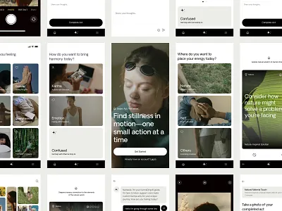 Wellness App clean design mobile ui ux web