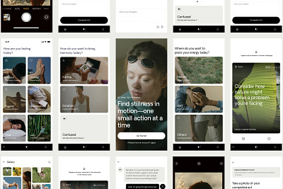 Wellness App clean design mobile ui ux web