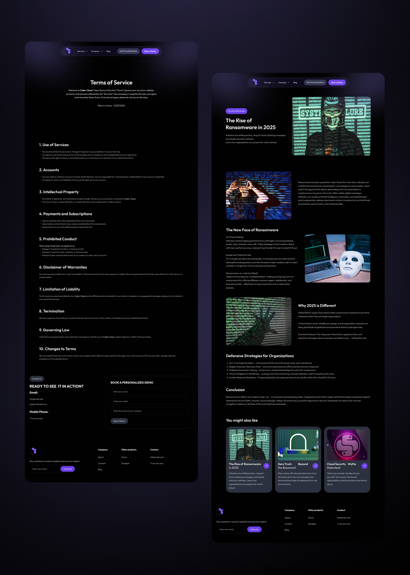 Example of UX/UI Design