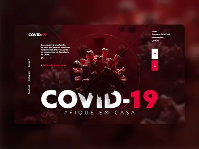 Covid-19 Web Interface | UI/UX Design figma graphic design interface service ui ux web website