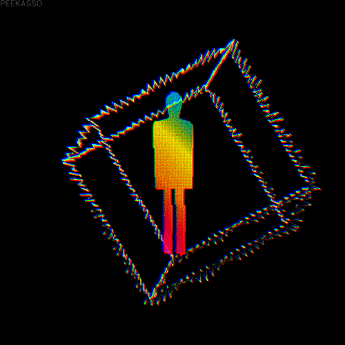 Black Cube 1 8bit abstract animation black branding cube design illustration logo quickhoney ui