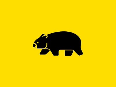 Wombat Walking brand branding design graphic design illustration logo logodesign logomakr logomark logos mascot wombat