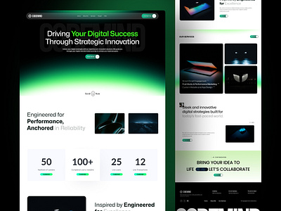 ⚡ Digital Creative Agency landing page agency clean company creative creative agency design digital digital marketing marketing minimal design portfolio professional service swiss swiss design ui ux web design website website design